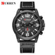 CURREN 8314 Men's Quartz Watch New Fashion Multi-function Chronograph Clock Leather Strap Calendar Simple Sports Watches for Men - IFINDALL