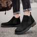 Classic Fashion Khaki Men's Ankle Boots Comfortable Platform Work Boots Men Slip-on High-top Shoes Casual Men Botas Para Hombre - IFINDALL
