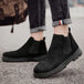 Classic Fashion Khaki Men's Ankle Boots Comfortable Platform Work Boots Men Slip-on High-top Shoes Casual Men Botas Para Hombre - IFINDALL