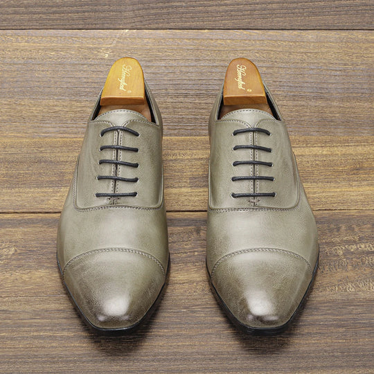 Dress shoes man Stylish Gentleman's comfortable high Quality business oxford shoes for men - IFINDALL