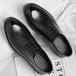 New Luxury Men's Brogues Leather Elevator Shoes Man Height Increase Insole 8cm/10cm Black Formal Business Wedding Work Men Shoes - IFINDALL