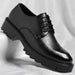 New Luxury Men's Brogues Leather Elevator Shoes Man Height Increase Insole 8cm/10cm Black Formal Business Wedding Work Men Shoes - IFINDALL