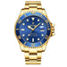 Luxury Brand Automatic Wrist Watches Tevise Stainless Steel Date Calendar Watch Diver Waterproof Military Men's Mechanical Watch - IFINDALL