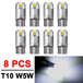 2-20 PCS T10 W5W LED Bulbs 12V Super Bright 3030 2SMD 7000K White Car Interior Dome Map Door Courtesy Dash License Plate Lights - IFINDALL
