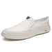 Men Casual Summer Footwear Breathable Mens Leisure Walk Loafers Genuine Leather Moccasins Hollow Out Slip on Male Driving Shoes - IFINDALL
