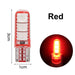 T10 5050 6SMD Led Bulbs Car Clearance Lamp W5W High Temperature Resistant Silicone Width Indicator Light License Plate Light - IFINDALL