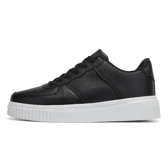 Cheap Plus Big Size 47 48 49 50 51 Skateboarding Shoes Men PU Leather Casual Shoes White Black Lightweight Dropshipping - IFINDALL