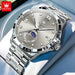 OLEVS Men's Watches Business Quartz Watch For Men Date Moon-Phase Wristwatch 2025 New Luxury Fashion Watch Waterproof 2956 - IFINDALL