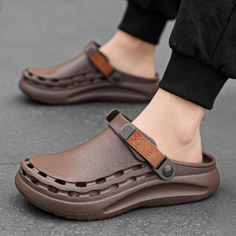 Quick-Dry EVA Mens Clogs Slippers Fashion Sandals Lightweight Outdoor Essentials Beach Shoes Casual Men Slippers Garden Shoes - IFINDALL