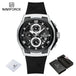 New NAVIFORCE Sports Silicone Strap Male Chronograph Quartz Calendar Men's Watches Casual Wild Waterproof Man Wristwatch NF8051T - IFINDALL