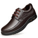 Handmade Leisure Men Shoes New Trendy Minimalist Work Shoes With Lace Up Middle-Aged Dad Formal Casual Business Leather Shoes - IFINDALL