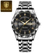 POEDAGAR Luxury Business Men's Wristwatch Stainless Steel Date Week Man Watch Waterproof Luminous Fashion Quartz Watches For Men - IFINDALL