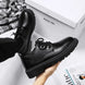 Men new breathable shoes Black waterproof leather footwear Thicksoled versatile fashion sneakers Casual comfort male board shoes - IFINDALL