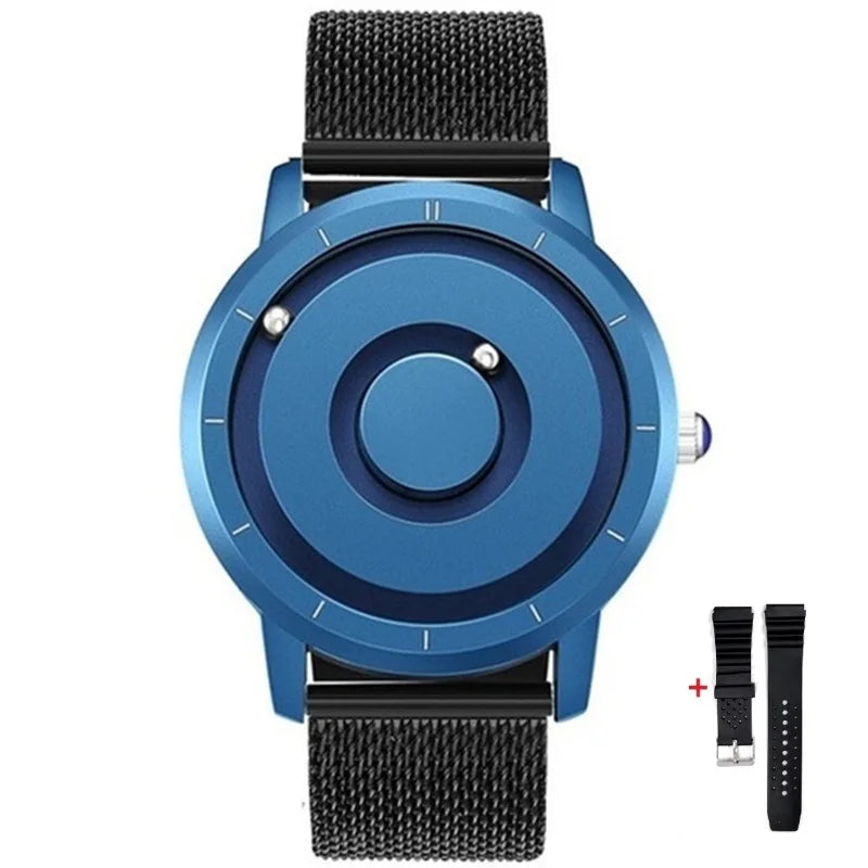 Fashion Magnetic Ball Quartz Watch Men Luxury Sport Waterproof EUTOUR Mens Watch Stainless Steel Male Clock Men Wristwatch 2024 - IFINDALL