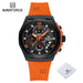 New NAVIFORCE Sports Silicone Strap Male Chronograph Quartz Calendar Men's Watches Casual Wild Waterproof Man Wristwatch NF8051T - IFINDALL
