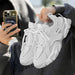 Men's Shoe Breathable Thick Soled Casual Sneakers Outdoor Running Four Seasons New Tennis Men Soft Soles Comfort Male Sneakers - IFINDALL
