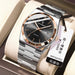 POEDAGAR Fashion Men's Watches Simple Trend Original Quartz Watch for Man Waterproof Stainless Steel Wristwatch Luminous Date - IFINDALL
