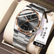 POEDAGAR Fashion Men's Watches Simple Trend Original Quartz Watch for Man Waterproof Stainless Steel Wristwatch Luminous Date - IFINDALL