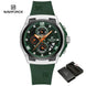 NAVIFORCE NF8051T  Luxury Design Men's Watches 30m Waterproof Military Sport with Date Silicone Band Quartz Wristwatch - IFINDALL