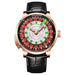 HAEMMER  New Men's Mechanical Watch Diamond Face NH35 Watch Men's Push Button Roulette Rotating Sapphire Glass Watch Waterproof - IFINDALL