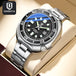 QINGXIYA Brand New Fashion Design Date Quartz Watch for Men Stainless Steel Waterproof Luminous Mens Watches Relogio Masculino - IFINDALL