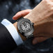 2025 New Luxury Men Watch Fashion Elliptical Hollow Dial Stainless Steel Strap Leisure Business Original Movement Watch for Men - IFINDALL