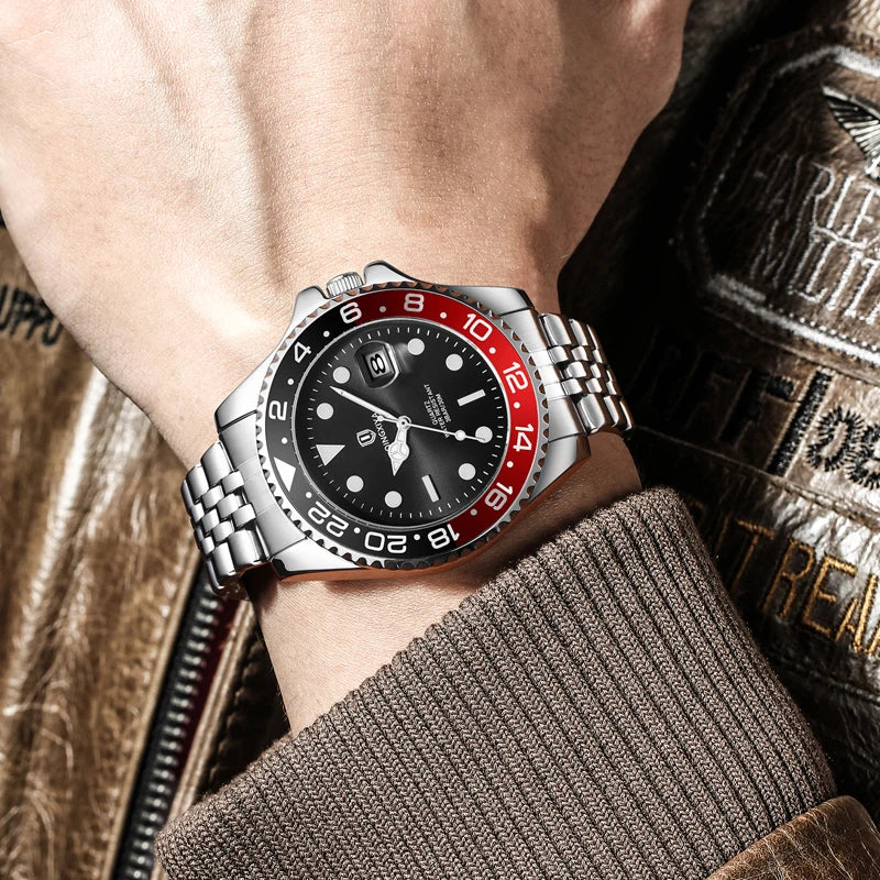 QINGXIYA Luxury Quartz Men Watch Waterproof Luminous Date Man Watch Stainless Steel Business Wristwatches Male Clock Reloj+Box - IFINDALL