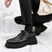 Men Leather Shoes British Business Men's Casual Fashion Shoes Thick Soles Comfort Business Shoes for Men - IFINDALL