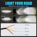 NLpearl 3inch LED Work Light Square Round Car Headlight Halo For Motorcycle Jeeps ATV SUV 12V 24V Angel Eyes Driving Lights - IFINDALL