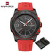 NAVIFORCE NF7112 Original Quartz Watch for Men Simple Silicone Strap 5Bar Waterproof Luminous Watches - IFINDALL