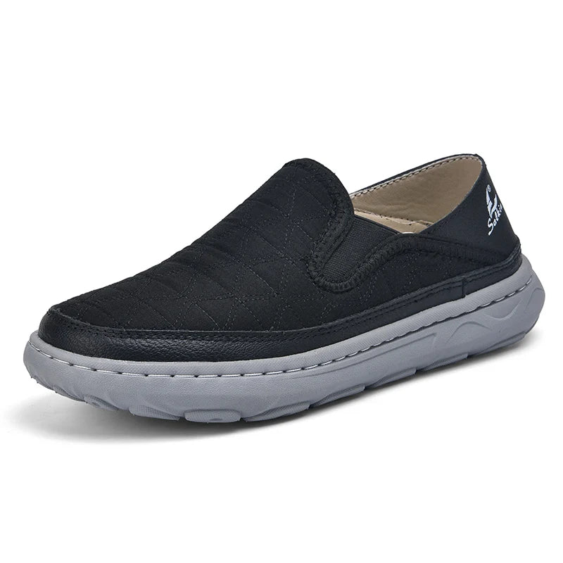 New Spring Breathable Sneakers Men Casual Shoes Lightweight Slip On Loafers Men Outdoor Shoes Walking Elastic Pantshoes Flats - IFINDALL