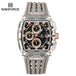 NAVIFORCE Men's Watch Quartz Chronograph Fashion Clock Waterproof Silicone Tape Watches for Man Date Display Sports Wristwatches - IFINDALL