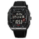 New LOQNCE  98003 Male montre homme Hour Sport Watches Digital Double Time Chronograph Watch Mens LED Week Display Wristwatches - IFINDALL