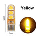 T10 5050 6SMD Led Bulbs Car Clearance Lamp W5W High Temperature Resistant Silicone Width Indicator Light License Plate Light - IFINDALL