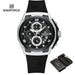 NAVIFORCE NF8051T  Luxury Design Men's Watches 30m Waterproof Military Sport with Date Silicone Band Quartz Wristwatch - IFINDALL