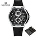 NAVIFORCE NF8051T  Luxury Design Men's Watches 30m Waterproof Military Sport with Date Silicone Band Quartz Wristwatch - IFINDALL