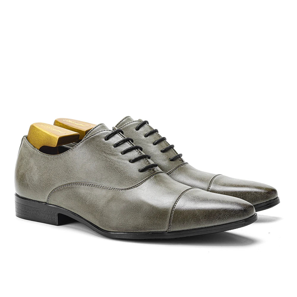 Dress shoes man Stylish Gentleman's comfortable high Quality business oxford shoes for men - IFINDALL