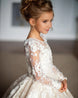 Flower Girl Dress Bows Children's First holy Communion Dress Princess Formal Tulle Ball Gown Wedding Party - IFINDALL