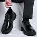 Luxury Men's Genuine Leather Business Formal Shoes British Style Men's Black Platform Lace Up Casual Shoes Zapatos De Cuero 2025 - IFINDALL
