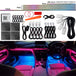 Universal LED Ambient Light Car Interior Symphony FullColor Streamer RGB 64Color Hidden Acrylic Strip Decoration Atmosphere Lamp - IFINDALL