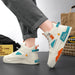 Men's sports shoes high-top four seasons outdoor casual breathable running shoes thick bottom fashion non-slip sneakers - IFINDALL