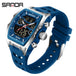 SANDA Men Electronic Watch Big Dial Sports LED Analog Digital Chronograph Military Dual Display Man Wristwatch relogio masculino - IFINDALL