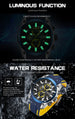 MEGIR Men's Watches Top Brand Luxury Sport Military Wristwatch Chronograph Luminous Date Quartz Watch Silicone Strap Male Clock - IFINDALL