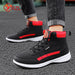YRZL Men Shoes Spring Autumn High Top Waterproof Walking Sneakers Leisure Male Leather Sports Shoes Non-Slip Shoes for Men - IFINDALL