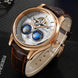 SEAKOSS Male Dual Earth Rotating Mechanical Men's Watch Automatic Movement Waterproof Clock Pilots 1963 Flywheel Wristwatches - IFINDALL