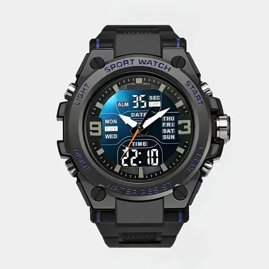 [Men's Digital Chronograph Watch] Multi-sport Chronograph Watch Men's Digital Quartz Watch With Alarm Luminous Date The Ideal Gi - IFINDALL