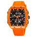 New LOQNCE  98003 Male montre homme Hour Sport Watches Digital Double Time Chronograph Watch Mens LED Week Display Wristwatches - IFINDALL