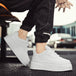 2024 Autumn New Men's Board Shoes Thick Sole Elevated Shoes Trendy Fashion Casual Shoes Student Four Seasons Little White Shoes - IFINDALL