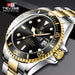 Luxury Brand Automatic Wrist Watches Tevise Stainless Steel Date Calendar Watch Diver Waterproof Military Men's Mechanical Watch - IFINDALL