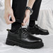 Men Leather Shoes British Business Men's Casual Fashion Shoes Thick Soles Comfort Business Shoes for Men - IFINDALL